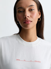 Women's Williamsburg Art T-Shirt in Antique White - BROOKLYN INDUSTRIES