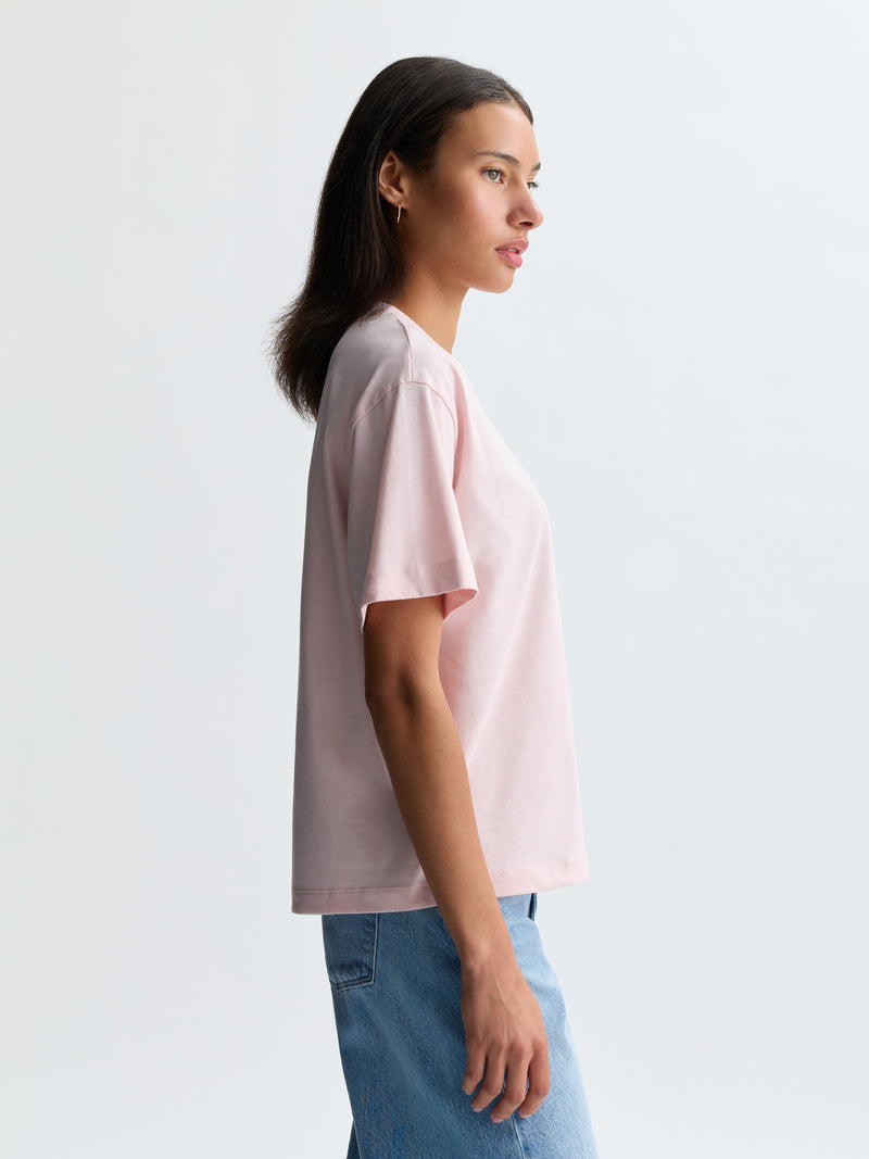 Women's Logo T-Shirt in Pale Lilac - BROOKLYN INDUSTRIES