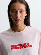Women's Logo T-Shirt in Pale Lilac - BROOKLYN INDUSTRIES