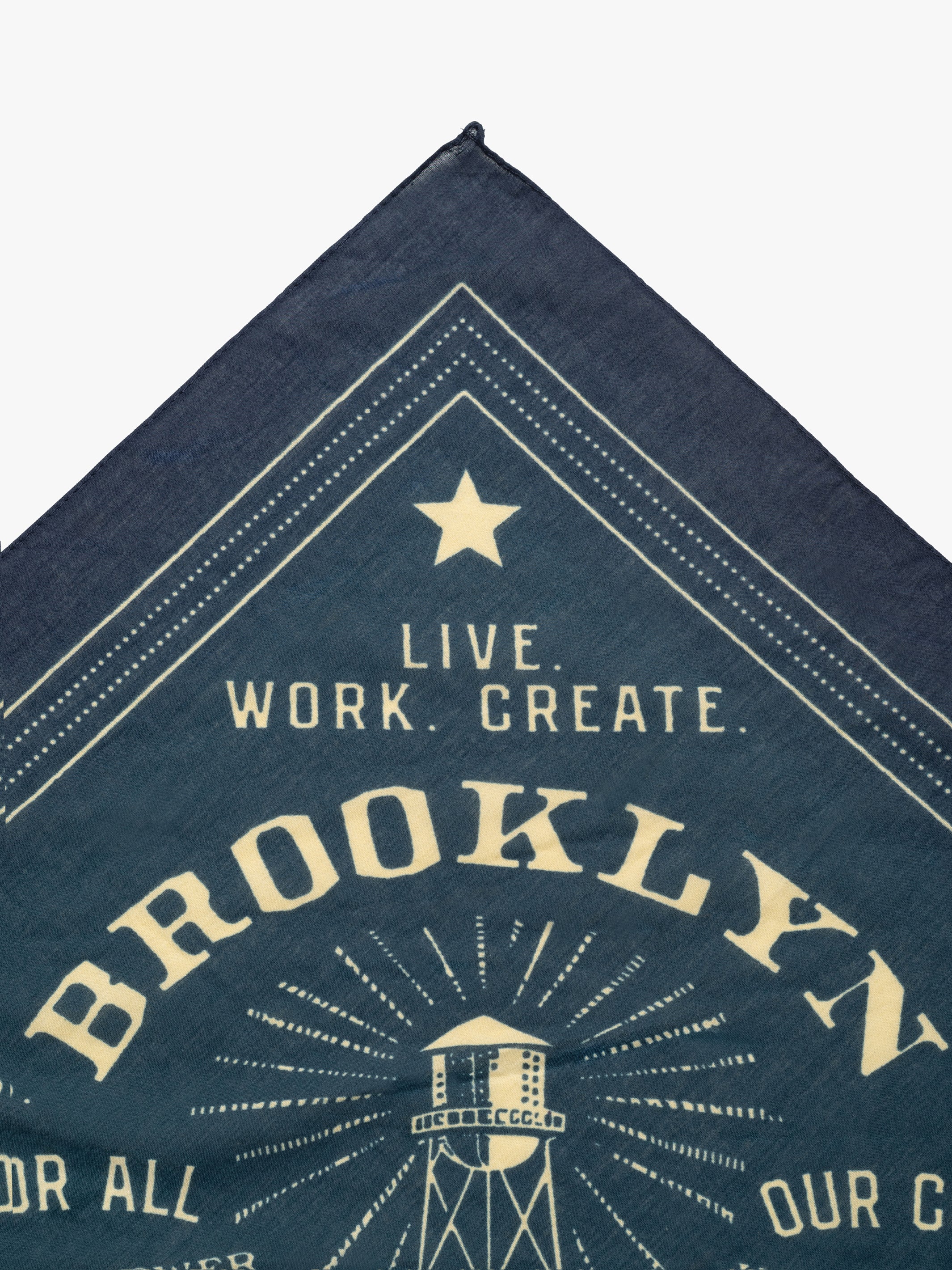 Brooklyn Bandana in Blue Nights - BROOKLYN INDUSTRIES