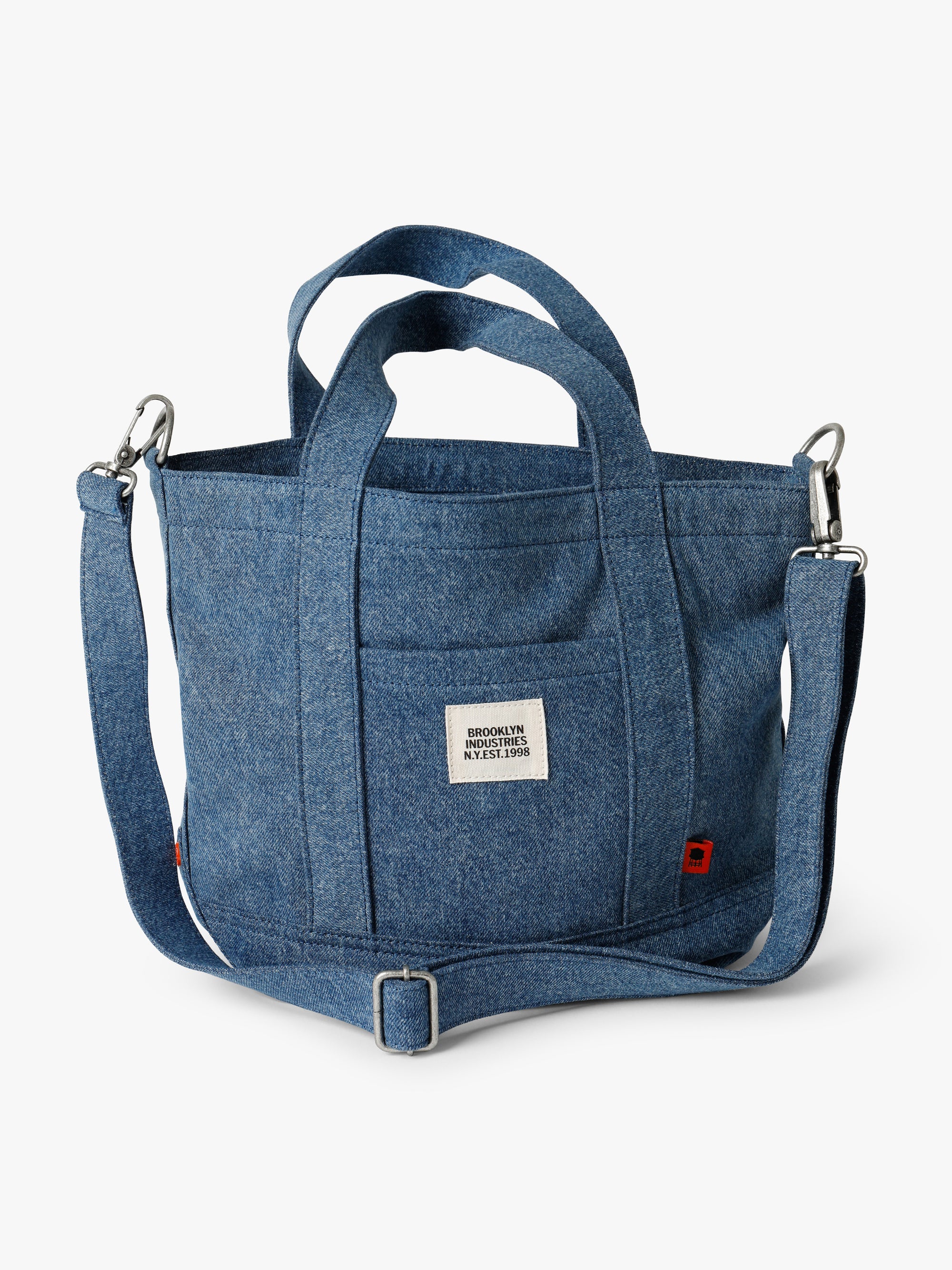 Brooklyn Crossbody Tote Bag in Mid Denim