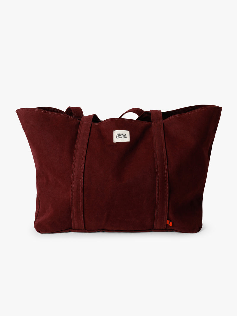 Brooklyn Shopper Tote Bag in Maroon Banner - BROOKLYN INDUSTRIES