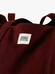 Brooklyn Shopper Tote Bag in Maroon Banner - BROOKLYN INDUSTRIES