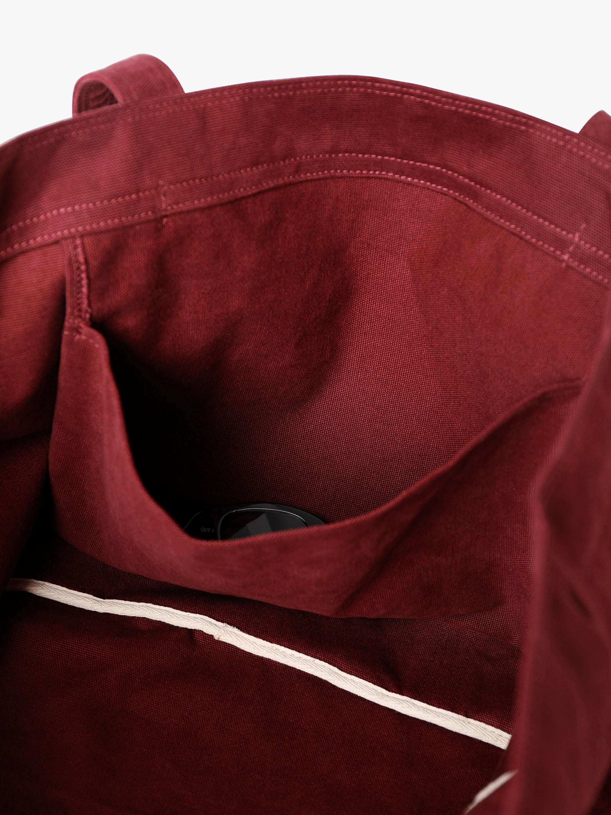 Brooklyn Shopper Tote Bag in Maroon Banner - BROOKLYN INDUSTRIES