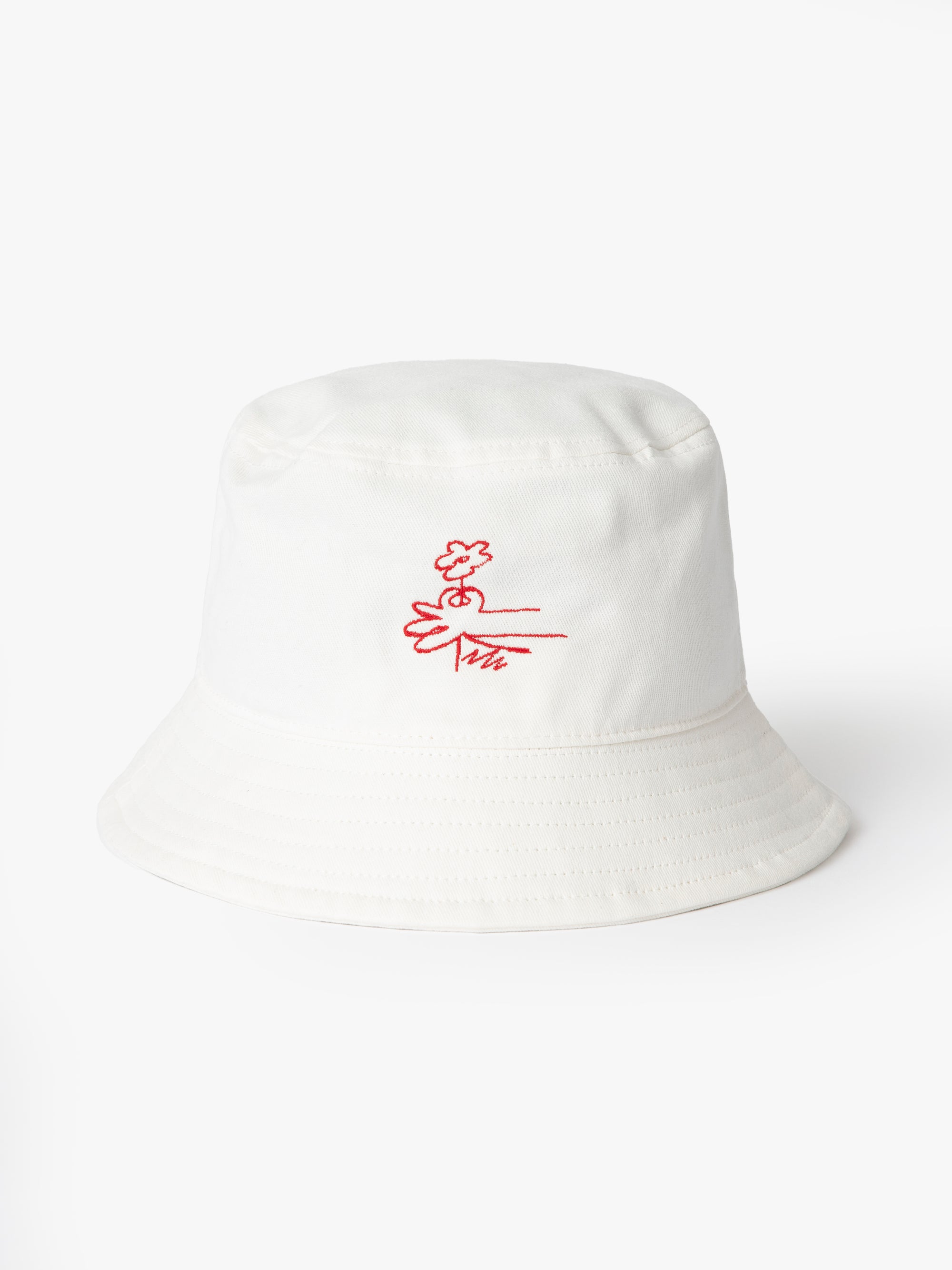 One Love One Brooklyn Bucket Hat in Antique White - BROOKLYN INDUSTRIES