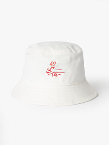 One Love One Brooklyn Bucket Hat in Antique White - BROOKLYN INDUSTRIES