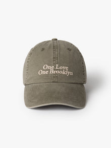 One Love One Brooklyn Cap in Deep Lichen Green - BROOKLYN INDUSTRIES