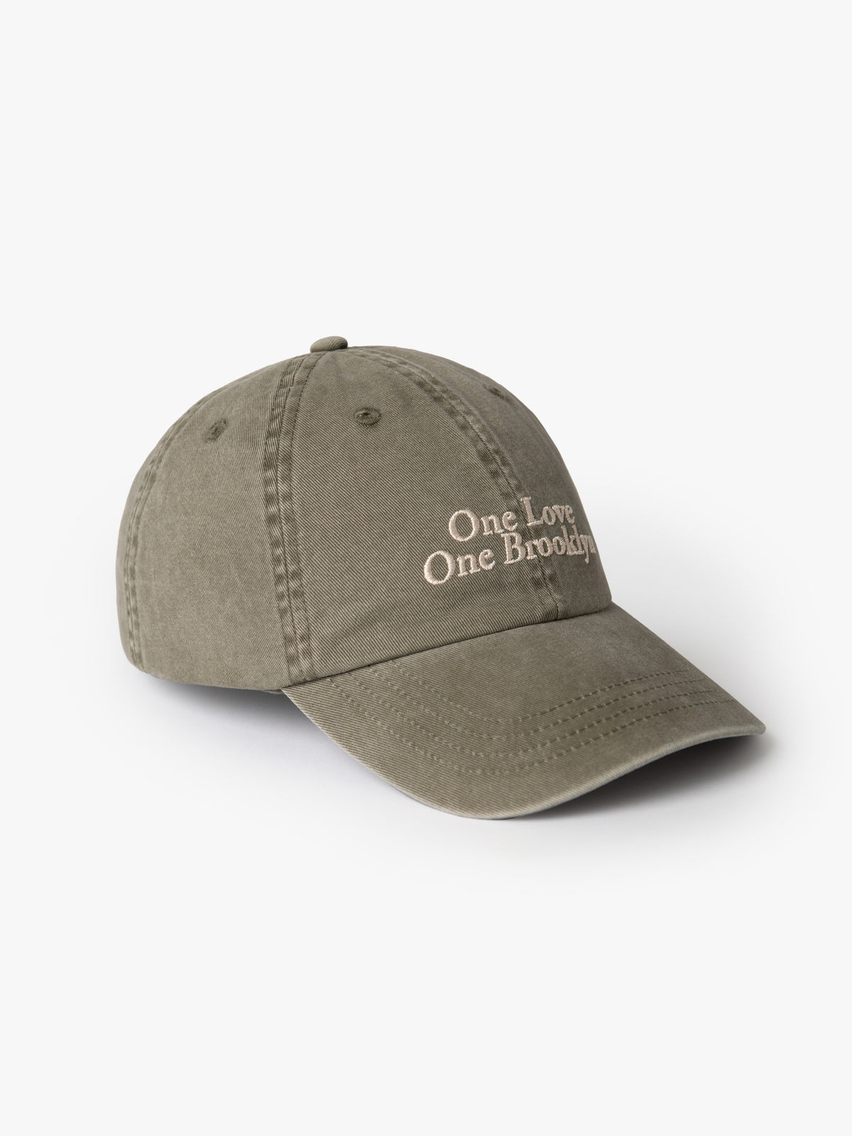 One Love One Brooklyn Cap in Deep Lichen Green - BROOKLYN INDUSTRIES
