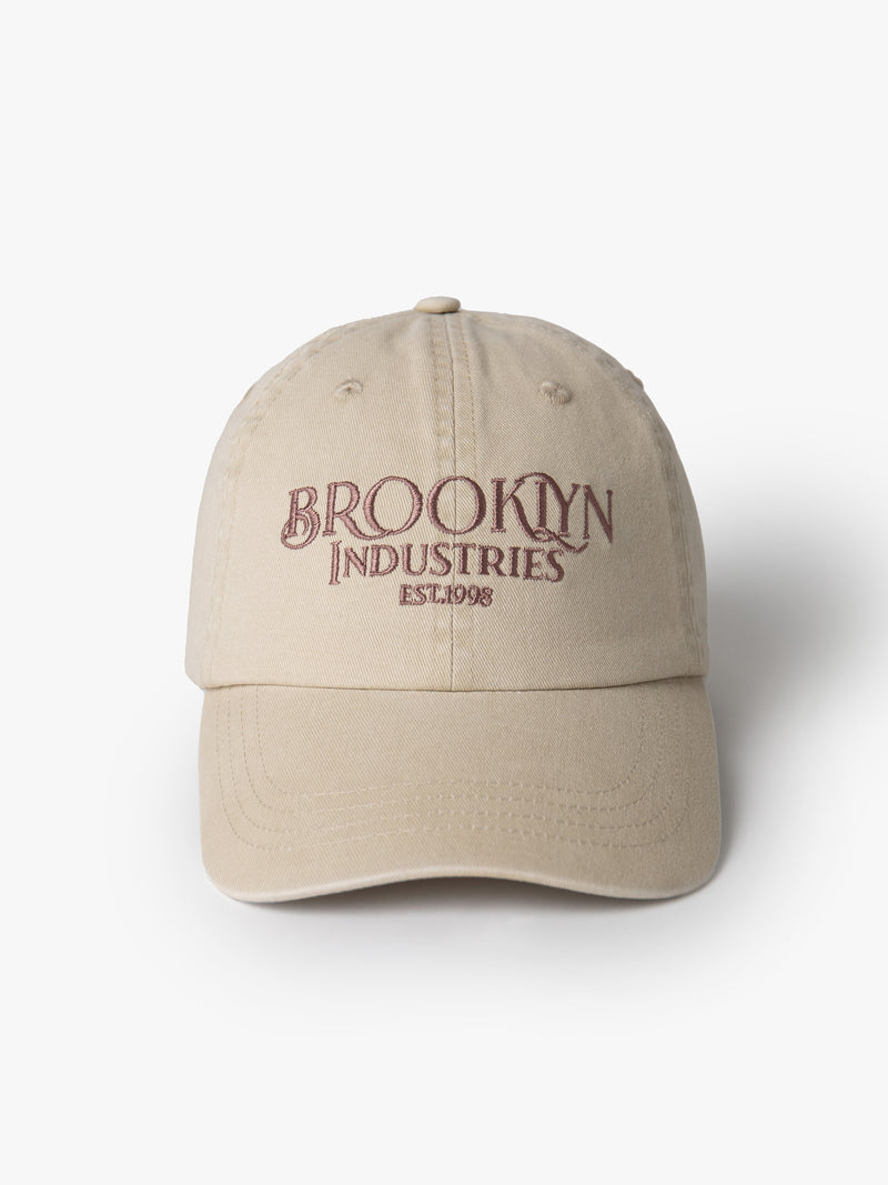 Logo Cap in Antique White - BROOKLYN INDUSTRIES