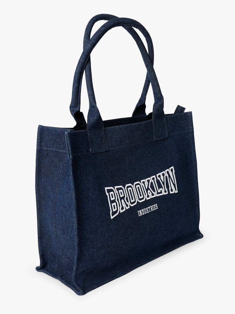 Brooklyn Canvas Tote Bag in Dark Denim - BROOKLYN INDUSTRIES