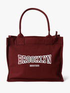 Brooklyn Canvas Tote Bag in Burgundy