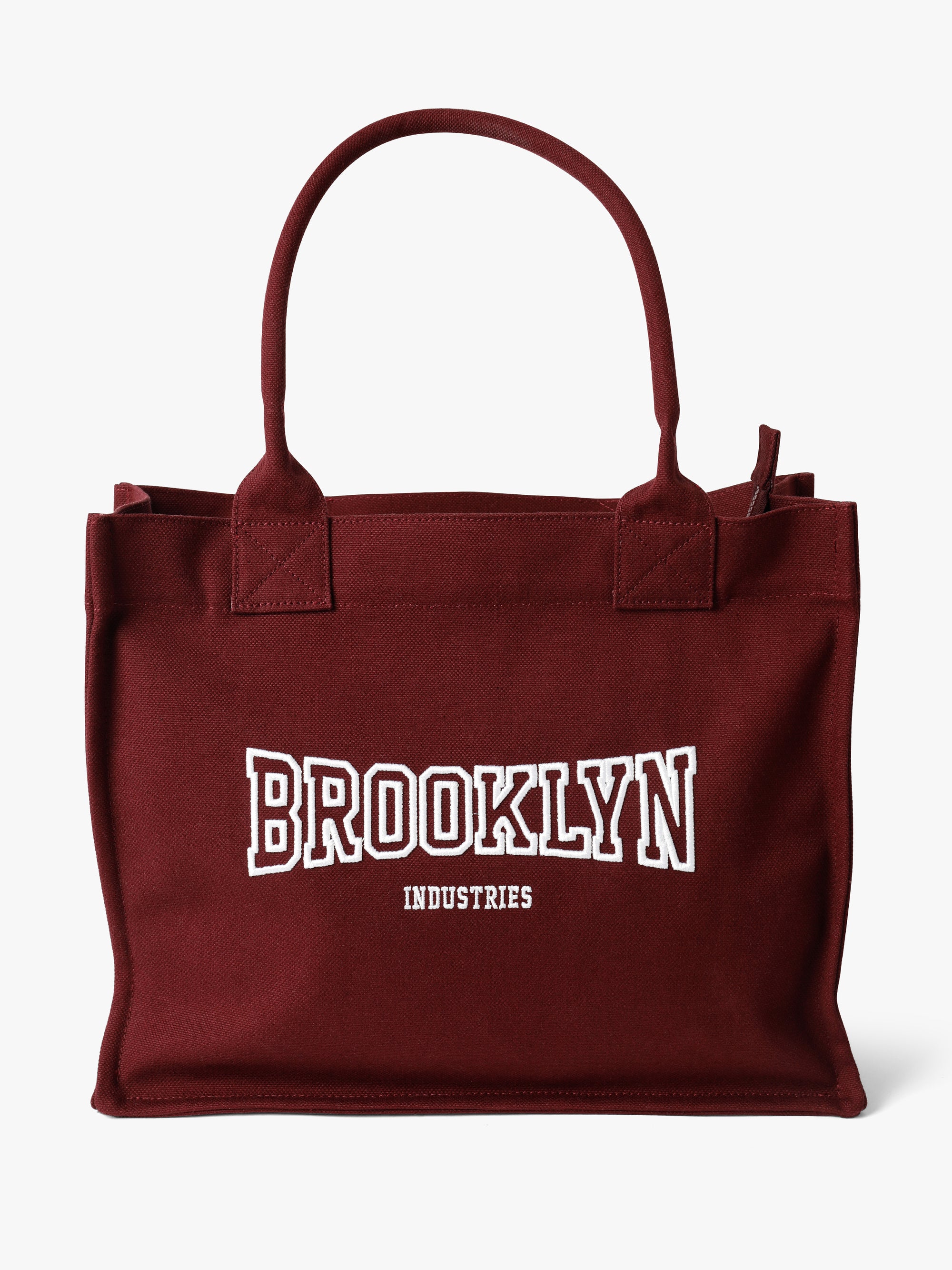 Brooklyn Canvas Tote Bag in Burgundy