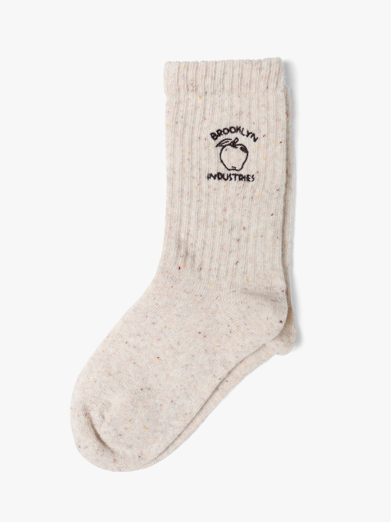 Women's Brooklyn Big Apple Boot Socks in Ecru - BROOKLYN INDUSTRIES