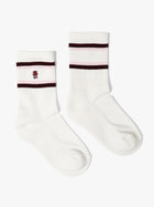 Women's Varsity Water Tower Boot Socks in Antique White