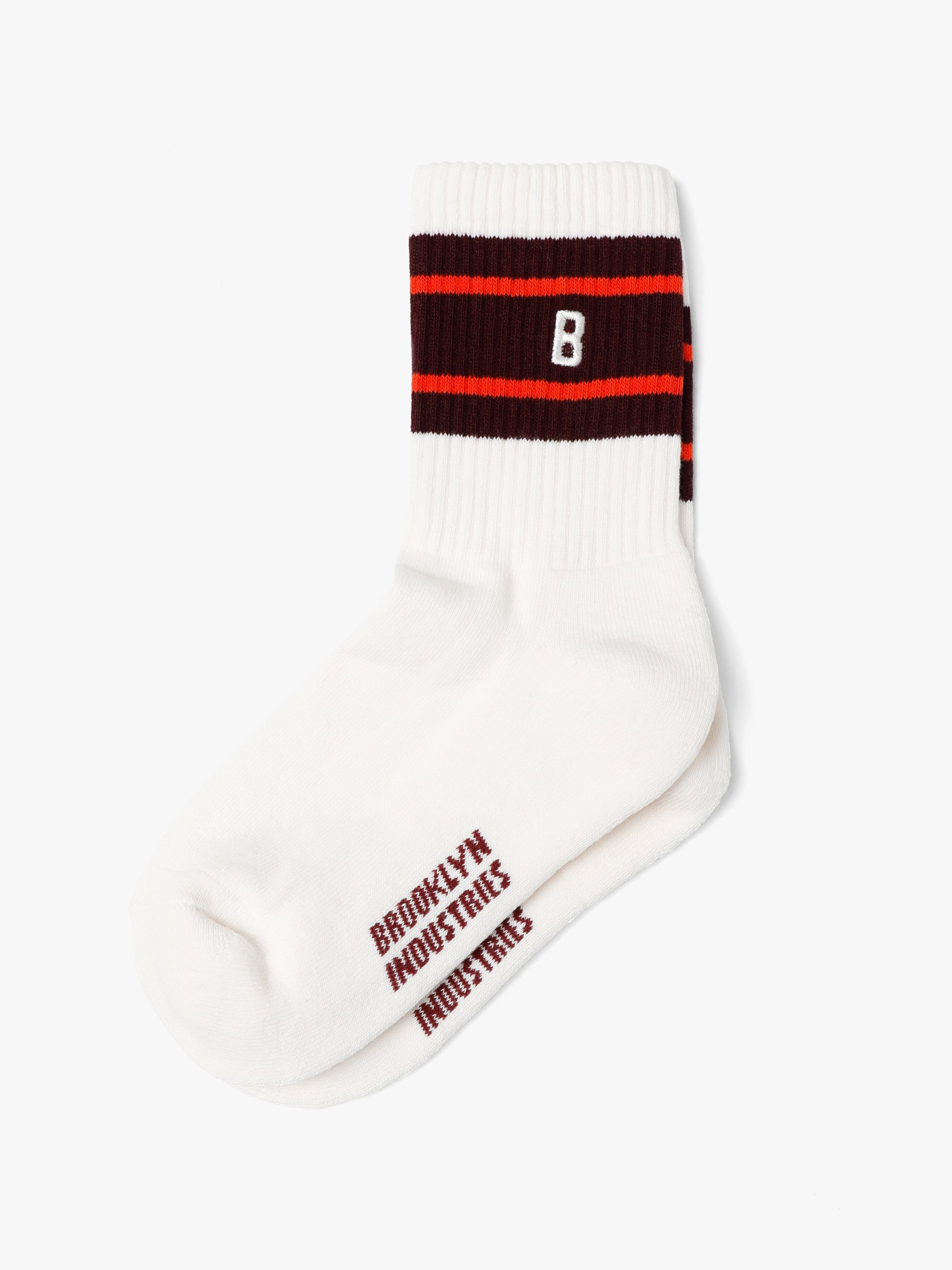Women's Brooklyn Varsity Boot Socks in Antique White