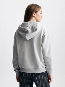 Women's Brooklyn Zip-Up Hoodie in Light Grey Melange - BROOKLYN INDUSTRIES