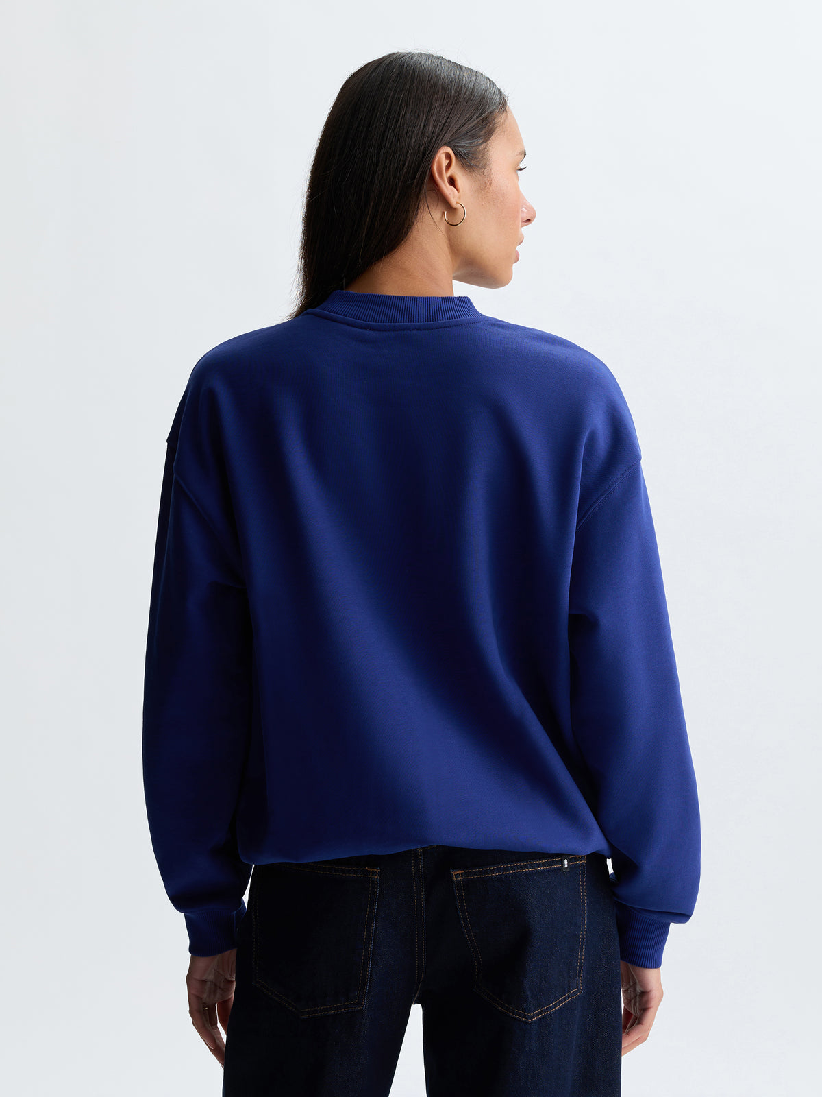 Women's Brooklyn Crew Neck Sweatshirt in Blueprint - BROOKLYN INDUSTRIES