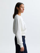 Women's Brooklyn Big Apple Sweatshirt in Antique White - BROOKLYN INDUSTRIES