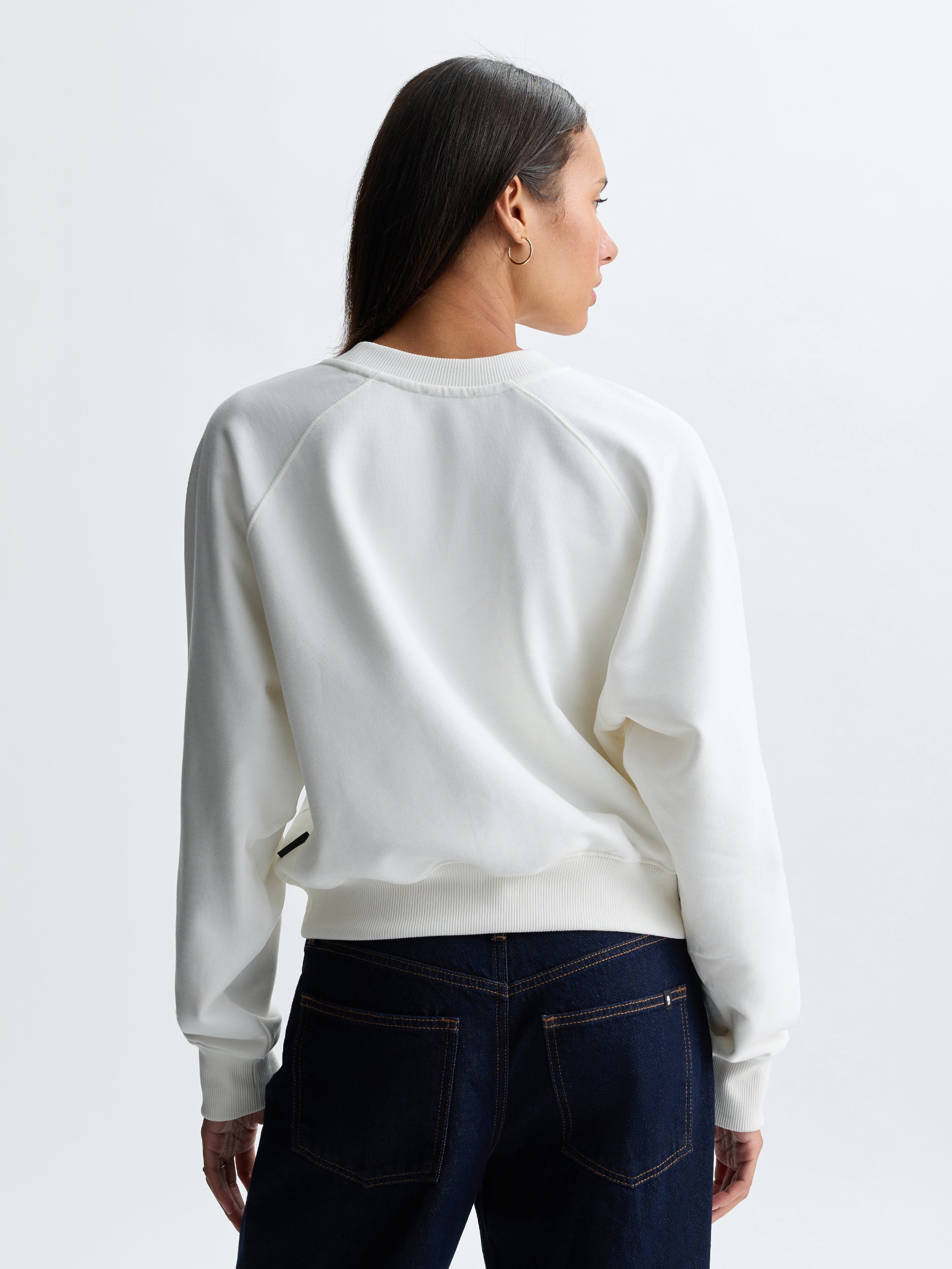 Women's Brooklyn Big Apple Sweatshirt in Antique White - BROOKLYN INDUSTRIES
