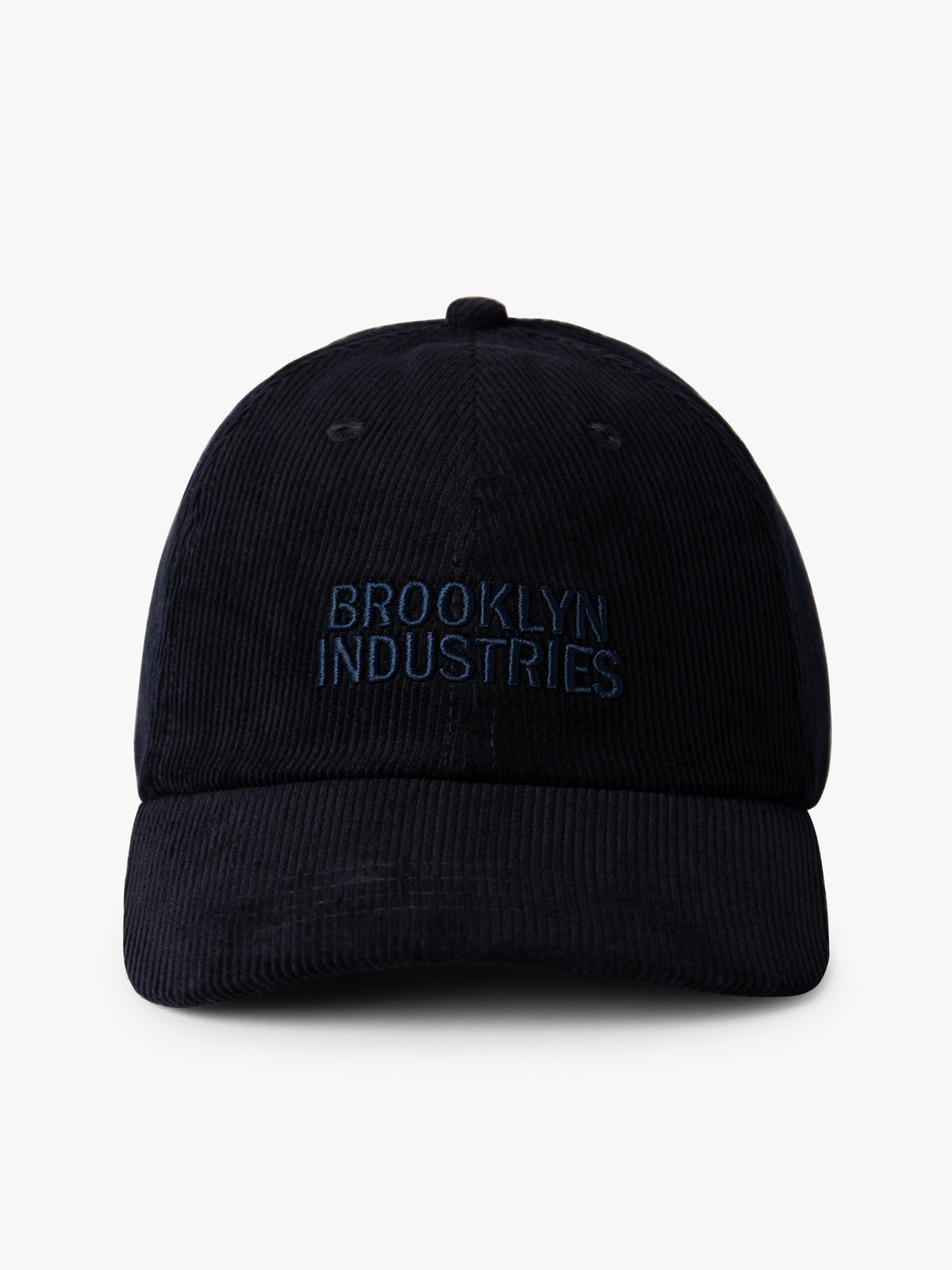 Corduroy Logo Cap in Total Eclipse - BROOKLYN INDUSTRIES