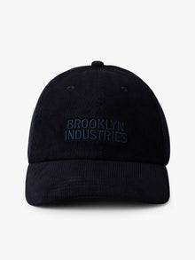 Corduroy Logo Cap in Total Eclipse - BROOKLYN INDUSTRIES