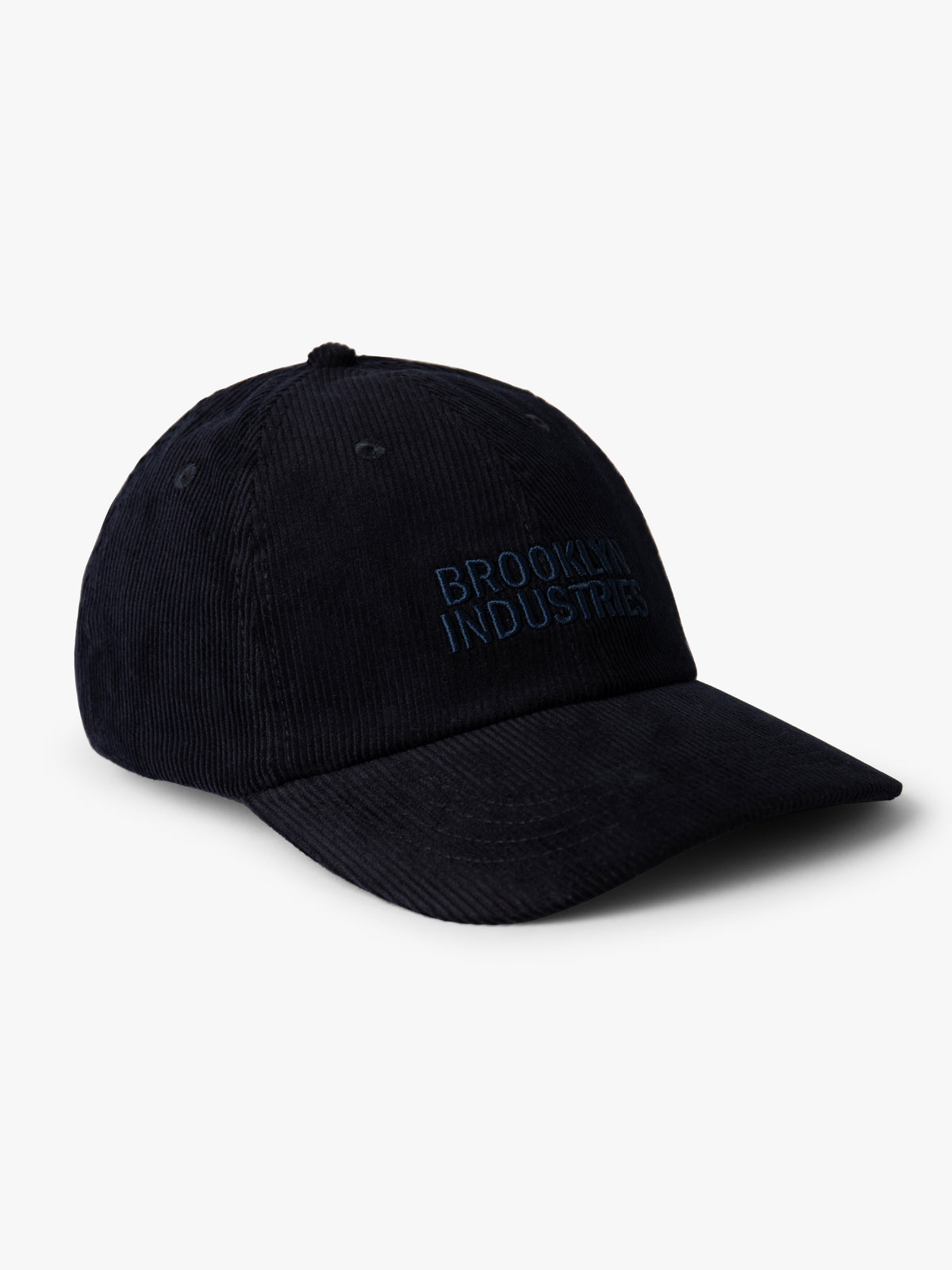 Corduroy Logo Cap in Total Eclipse - BROOKLYN INDUSTRIES