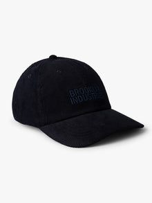 Corduroy Logo Cap in Total Eclipse - BROOKLYN INDUSTRIES