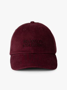 Corduroy Logo Cap in Maroon Banner