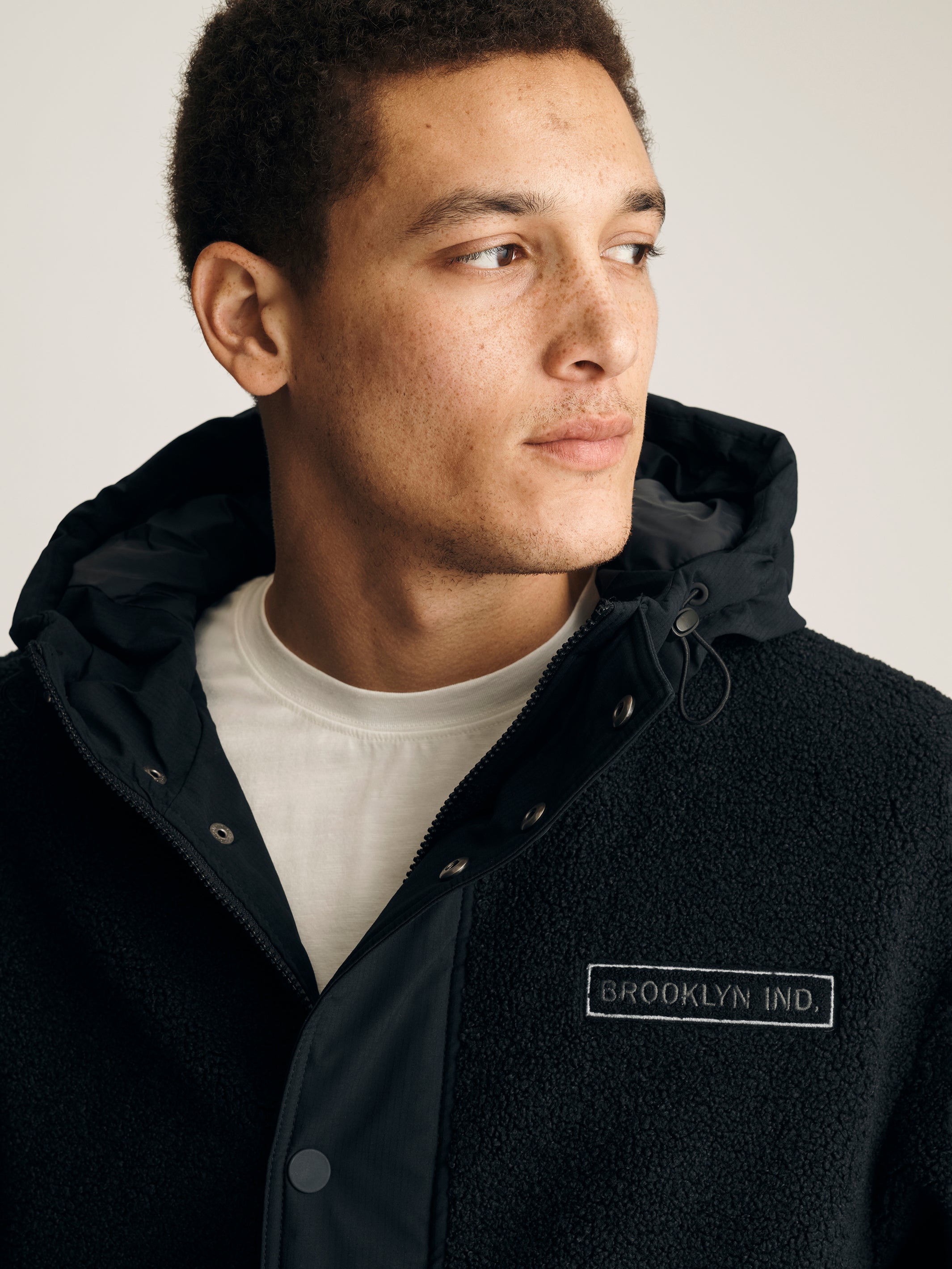 Brooklyn Industries Men's Brooklyn Hooded Jacket in Anthracite