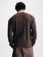 Men's Brooklyn Long Sleeve Pocket T-Shirt in French Roast - BROOKLYN INDUSTRIES