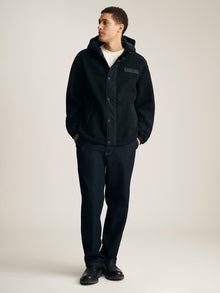 Men's Brooklyn Hooded Jacket in Anthracite - BROOKLYN INDUSTRIES