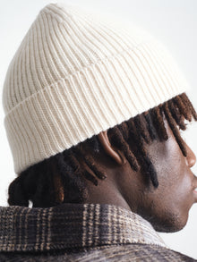 Water Tower Beanie in Ecru