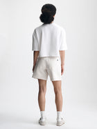 Women's Cropped Brooklyn T-Shirt in White - BROOKLYN INDUSTRIES