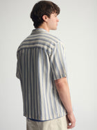 Men's Brooklyn Striped Short Sleeve Shirt In Turtledove - BROOKLYN INDUSTRIES