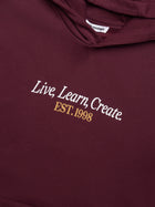 Men's Live Work Create Sweatshirt In Windsor Wine - BROOKLYN INDUSTRIES