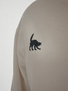 Women's Brooklyn Cat Sweatshirt in Antique White - BROOKLYN INDUSTRIES