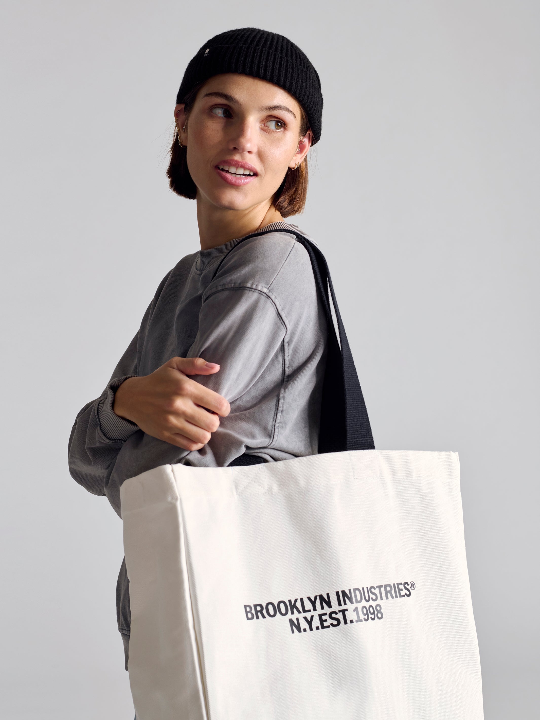 Brooklyn 1998 Tote Bag in White - BROOKLYN INDUSTRIES