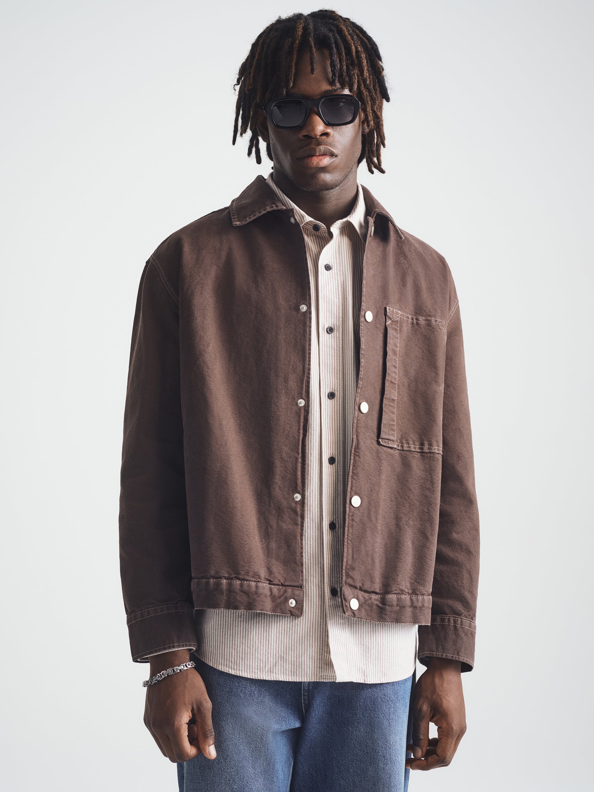 Men's Work Overshirt in After Dark