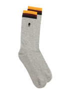 Men's Water Tower Logo Socks in Grey - BROOKLYN INDUSTRIES