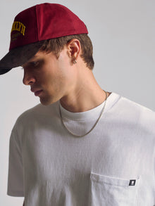 Men's Short Sleeve Pocket T-Shirt In White - BROOKLYN INDUSTRIES