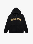 Men's Brooklyn Zip-Up Hoodie in Black - BROOKLYN INDUSTRIES