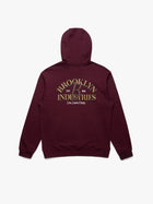 Men's Live Work Create Sweatshirt In Windsor Wine - BROOKLYN INDUSTRIES