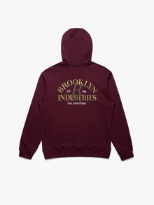 Men's Live Work Create Sweatshirt In Windsor Wine - BROOKLYN INDUSTRIES