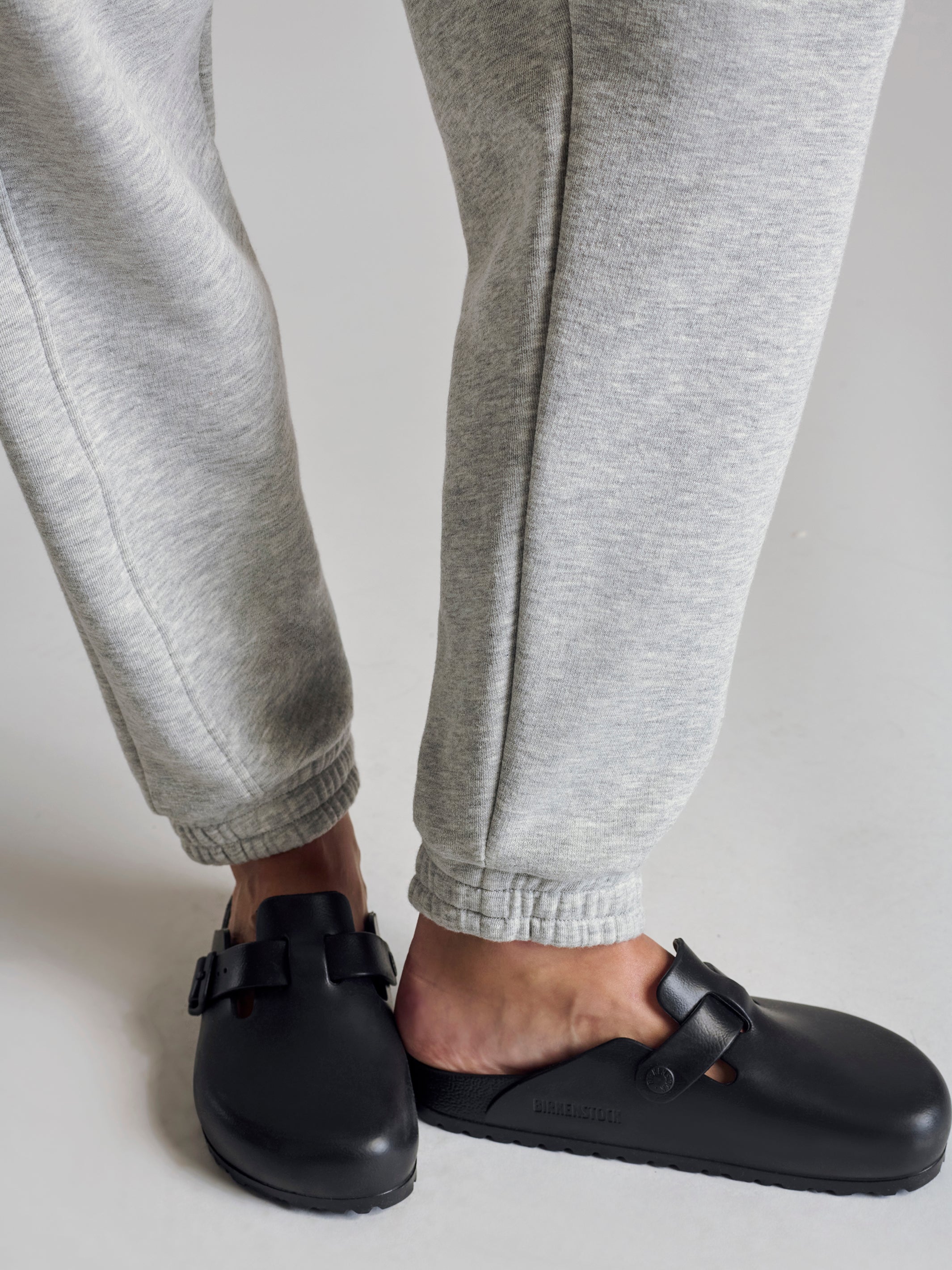 Women's Morgan Sweatpants In Grey Melange - BROOKLYN INDUSTRIES