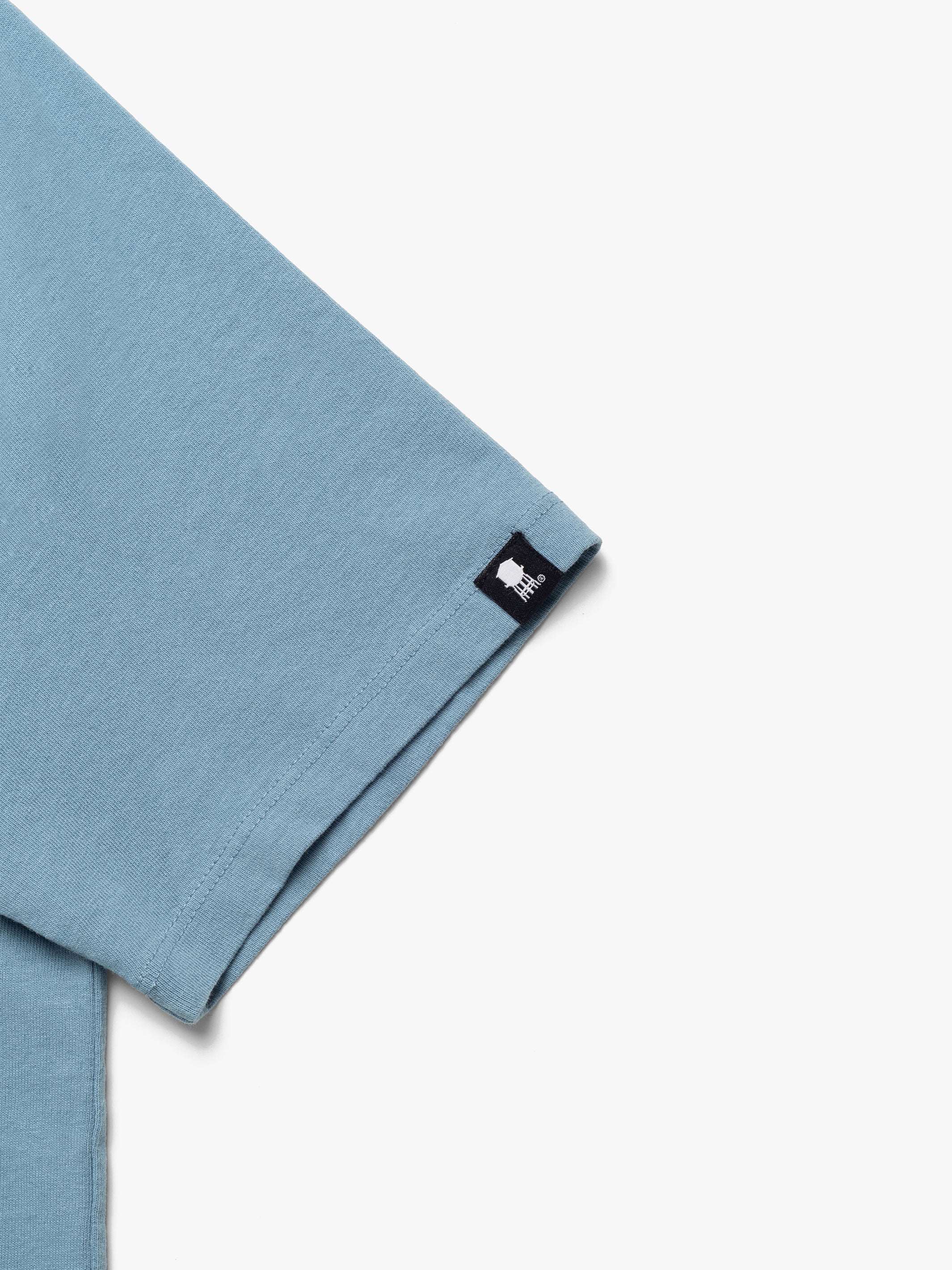 Women's  Nassau Crew Neck T-Shirt In Dusty Blue - BROOKLYN INDUSTRIES