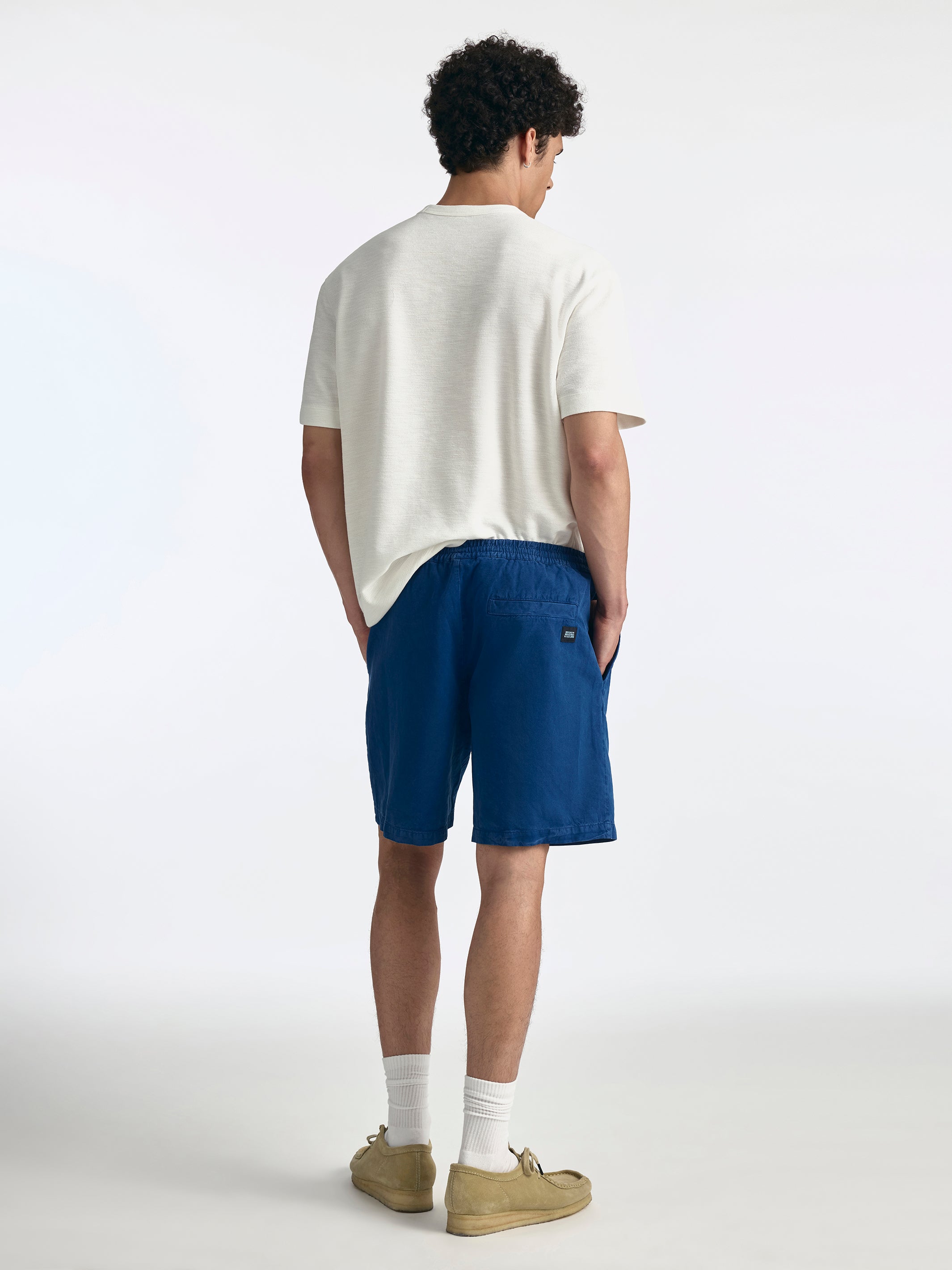 Men's Drawstring Shorts in Navy Peony - BROOKLYN INDUSTRIES