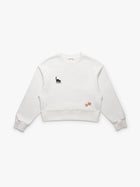 Women's Brooklyn Cat Sweatshirt in Antique White - BROOKLYN INDUSTRIES