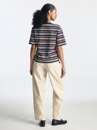 Women's Striped T-Shirt in Polar Night - BROOKLYN INDUSTRIES