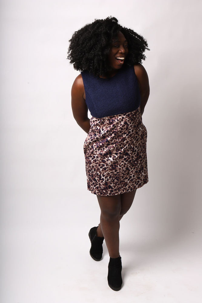 Women's Francoise Shift Dress In Navy - BROOKLYN INDUSTRIES