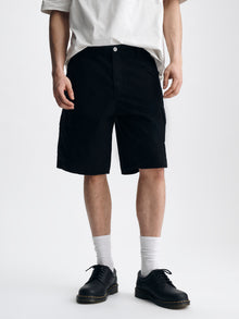 Men's Graham Cargo Shorts in Black Colored Ripstop - BROOKLYN INDUSTRIES